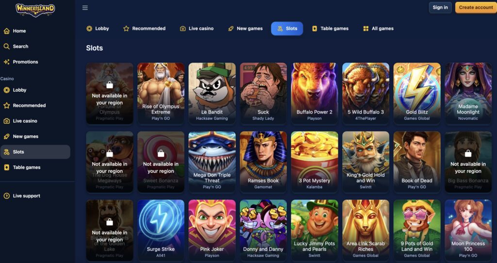 Winner Island - New UK Online Casino That Accepts Credit Cards
